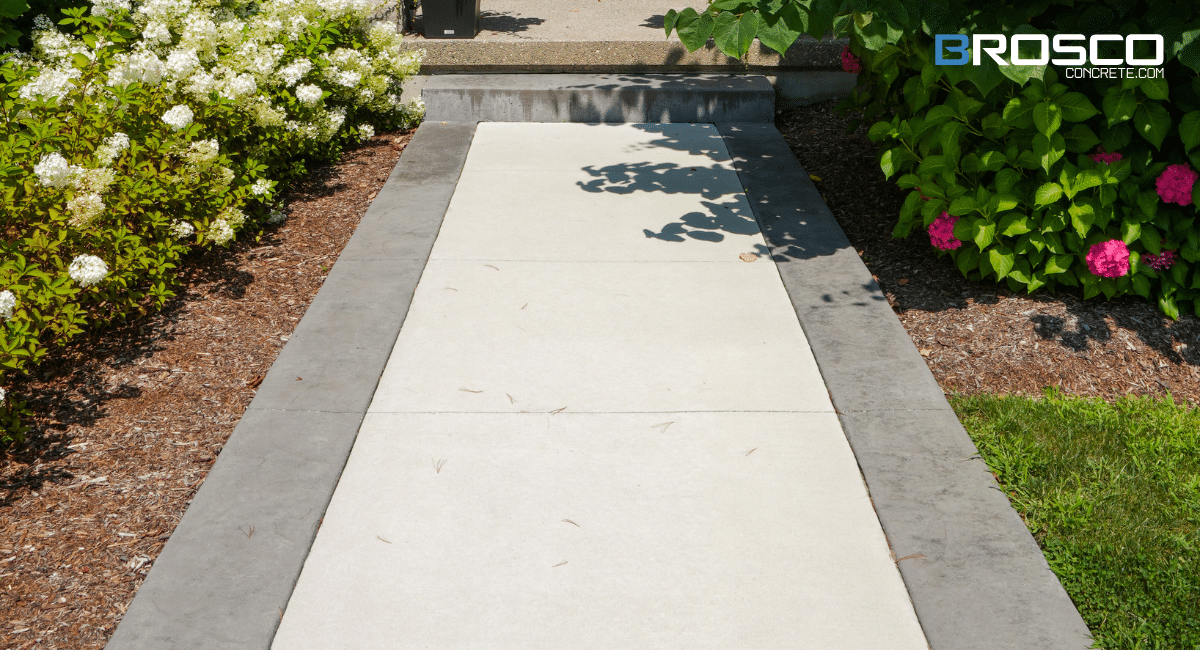 concrete walkway