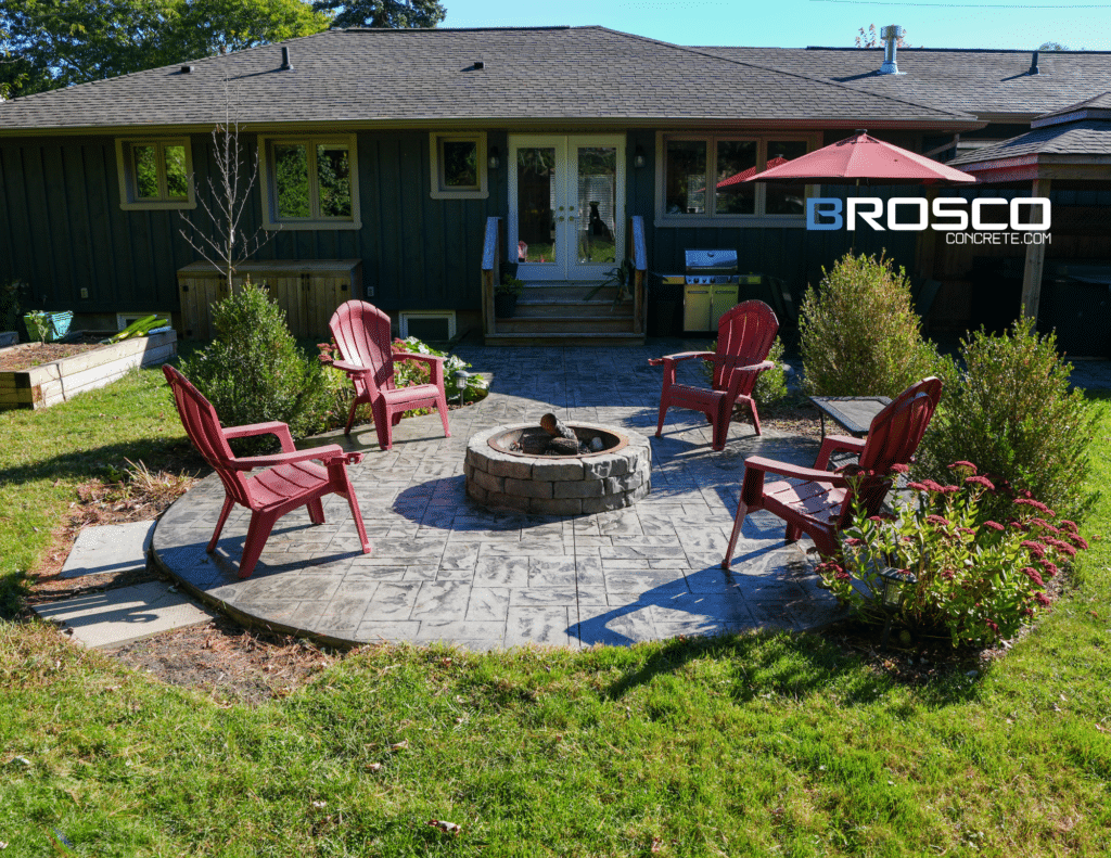 stamped patio concrete driveway london ontario