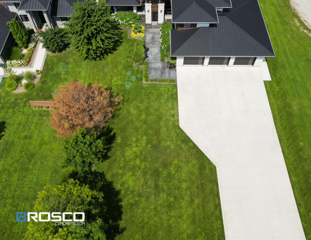 concrete driveway